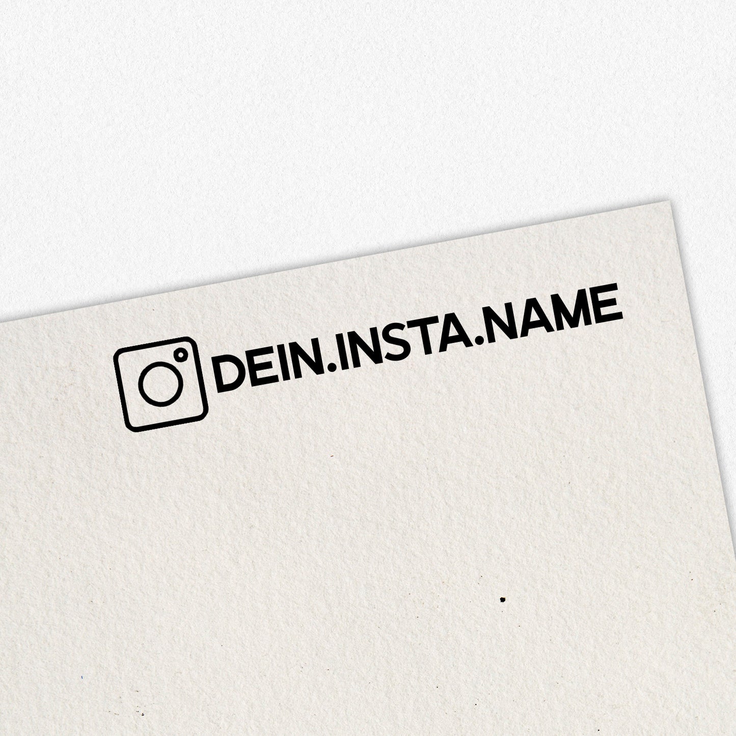 Personalisierter Instagram Stempel als Holzstempel