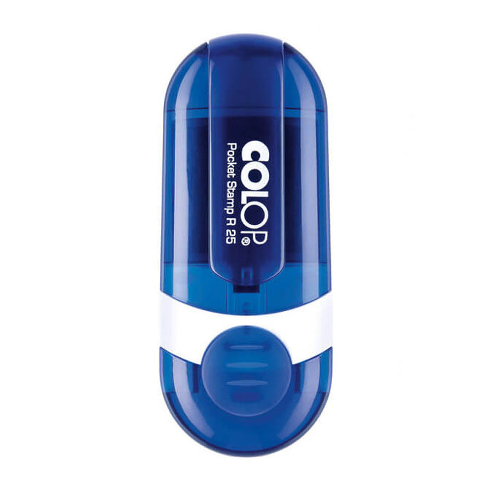 Runder Adressstempel mit Logo - Colop Pocket Stamp R25
