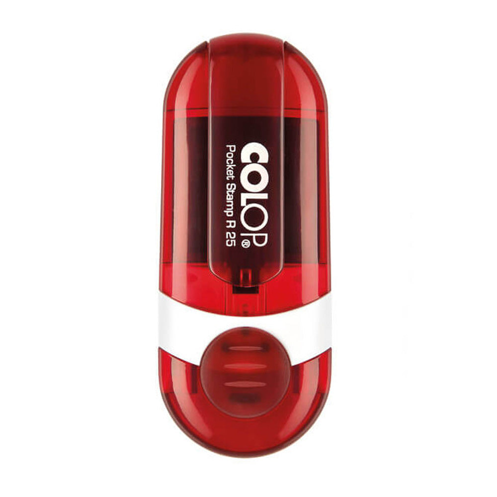 Runder Adressstempel mit Logo - Colop Pocket Stamp R25