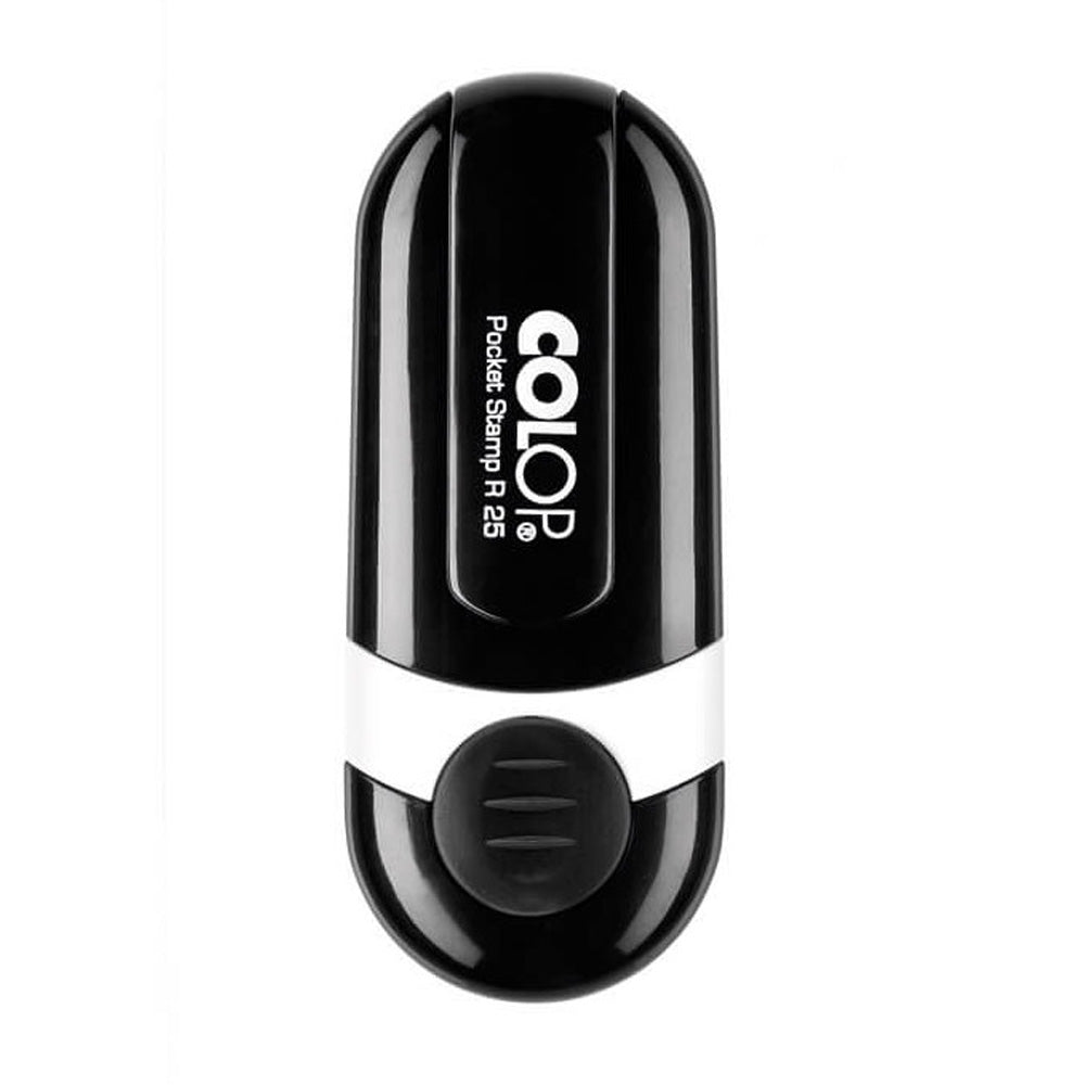 Runder Adressstempel mit Logo - Colop Pocket Stamp R25
