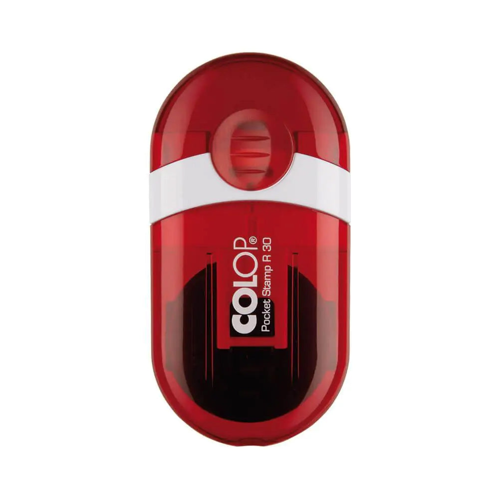 Runder Adressstempel mit Logo - Colop Pocket Stamp R30