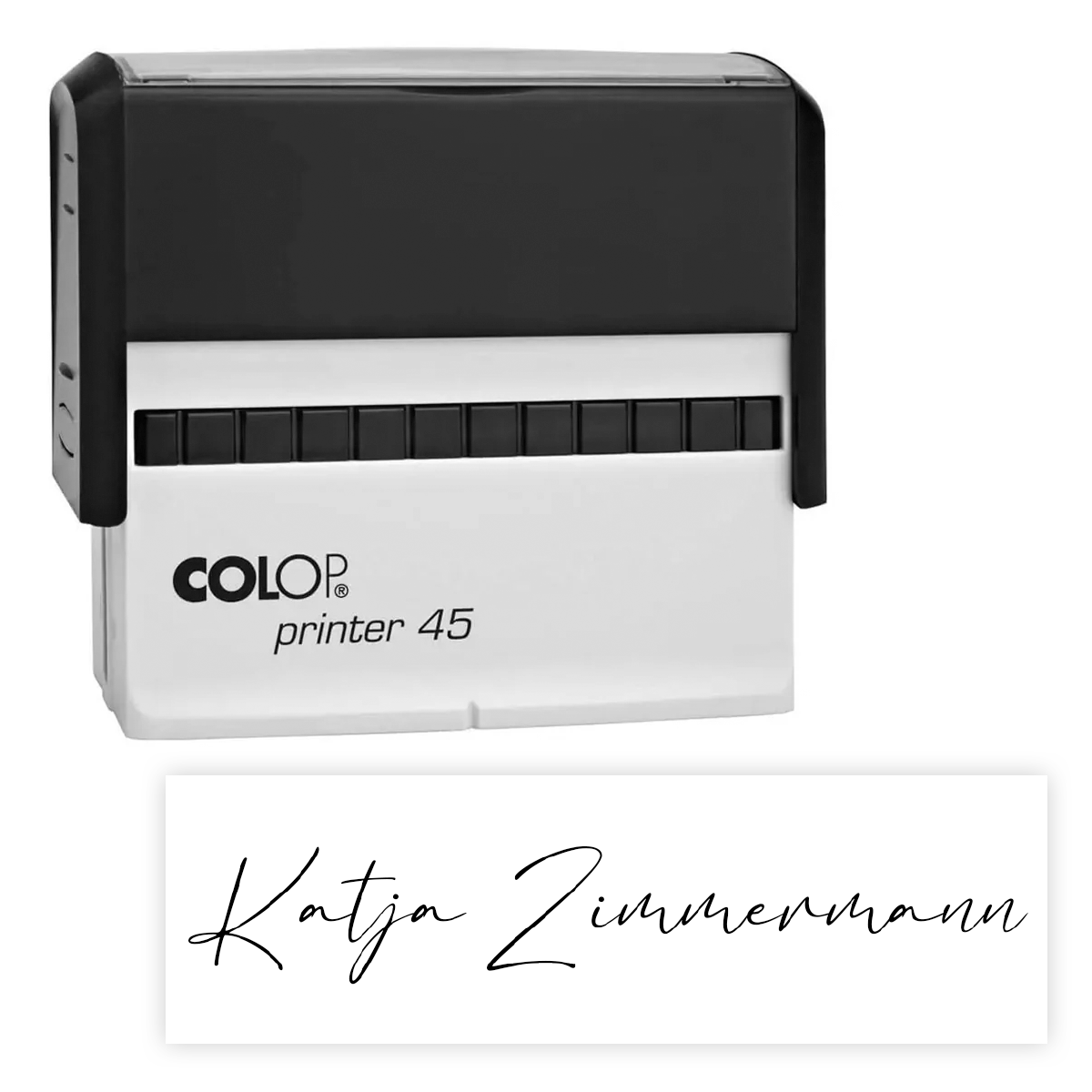 Extra-breiter Unterschriftsstempel - Colop Printer 45