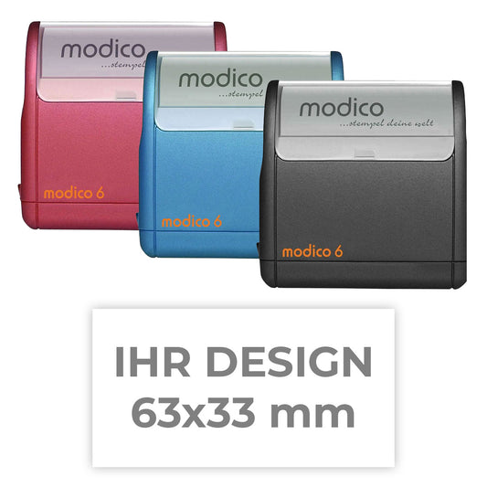 Modico 6 Flashstempel mit eigenem Design