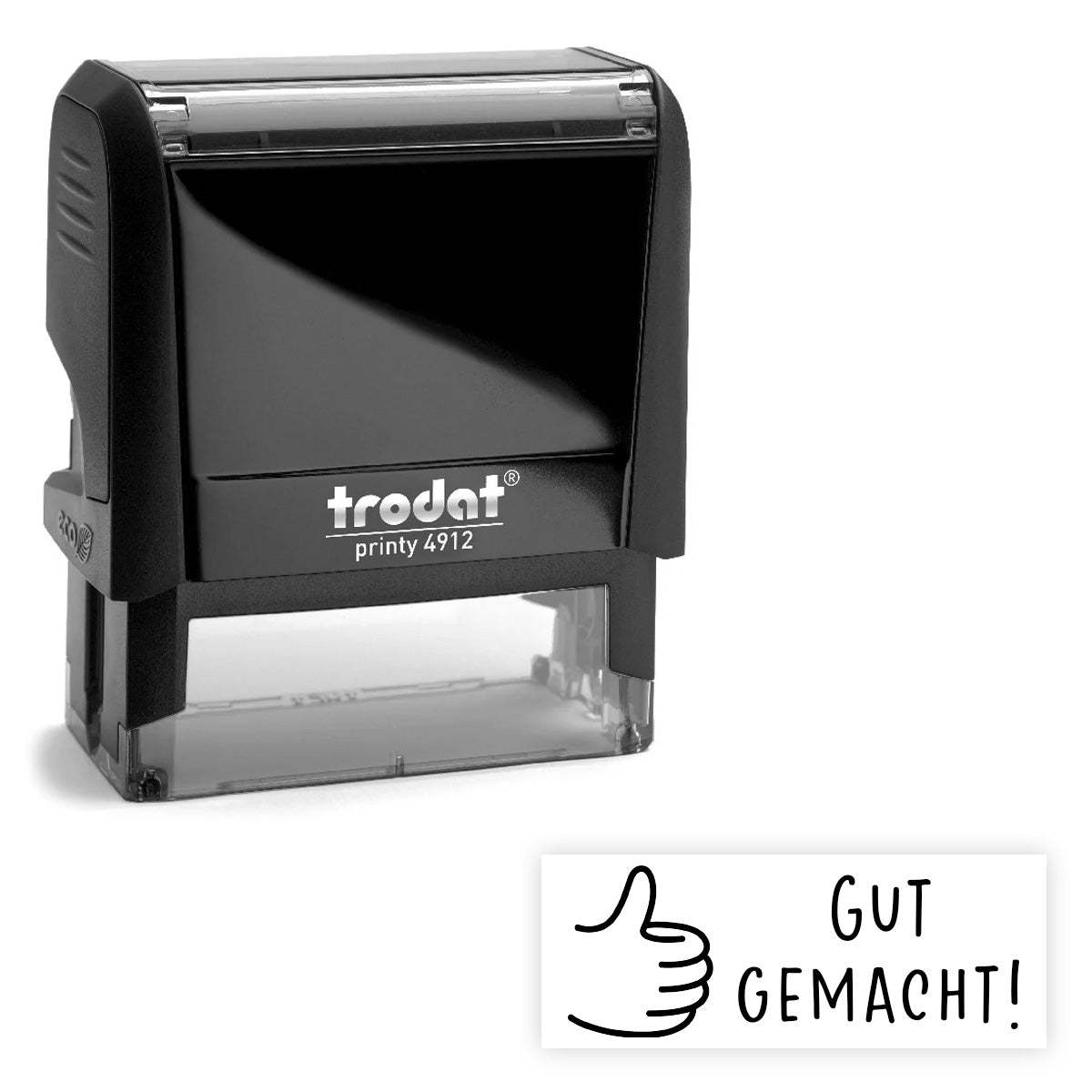 Lehrerstempel mit Handgeste und Wunschtext - Trodat Printy 4912