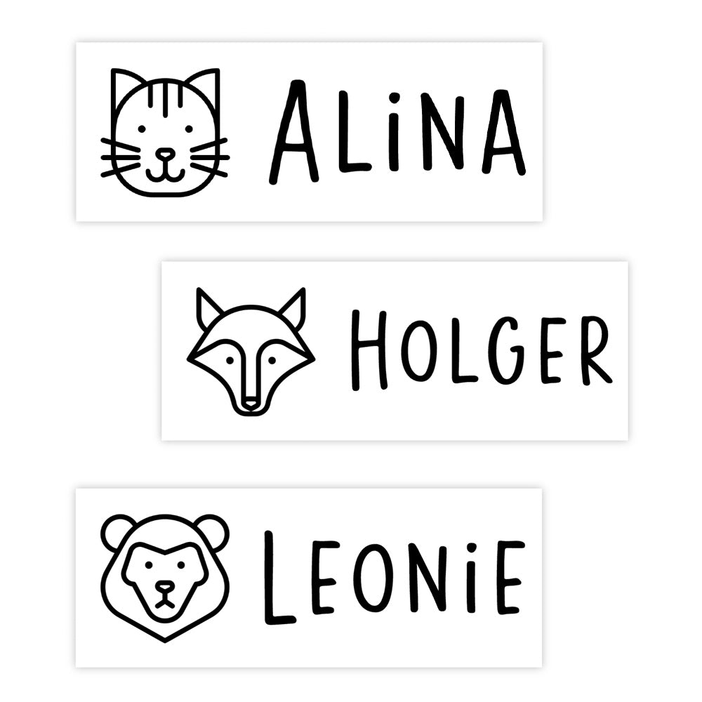 Namensstempel mit niedlichem Tierkopf - Trodat Printy 4912