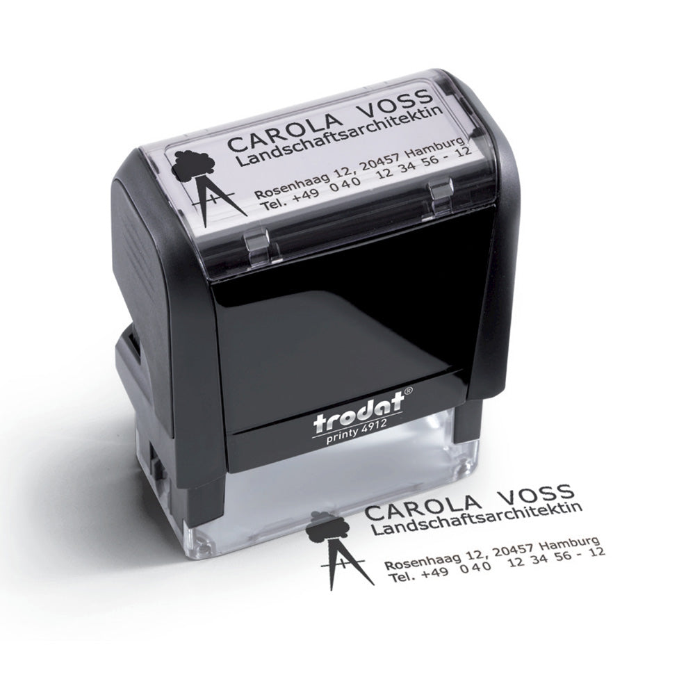 Adressstempel mit Logo - Trodat Printy 4912