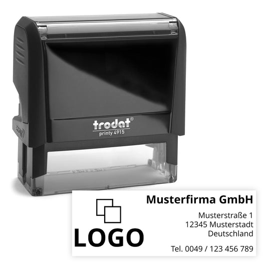 Adressstempel mit Logo - Trodat Printy 4915
