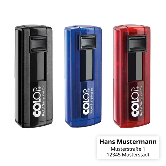 Colop Pocket Stamp Plus 20 - Kleiner Taschenstempel
