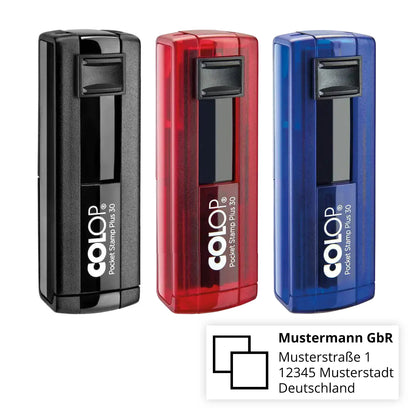 Colop Pocket Stamp Plus 30 - Taschenstempel mit Logo und Adresse