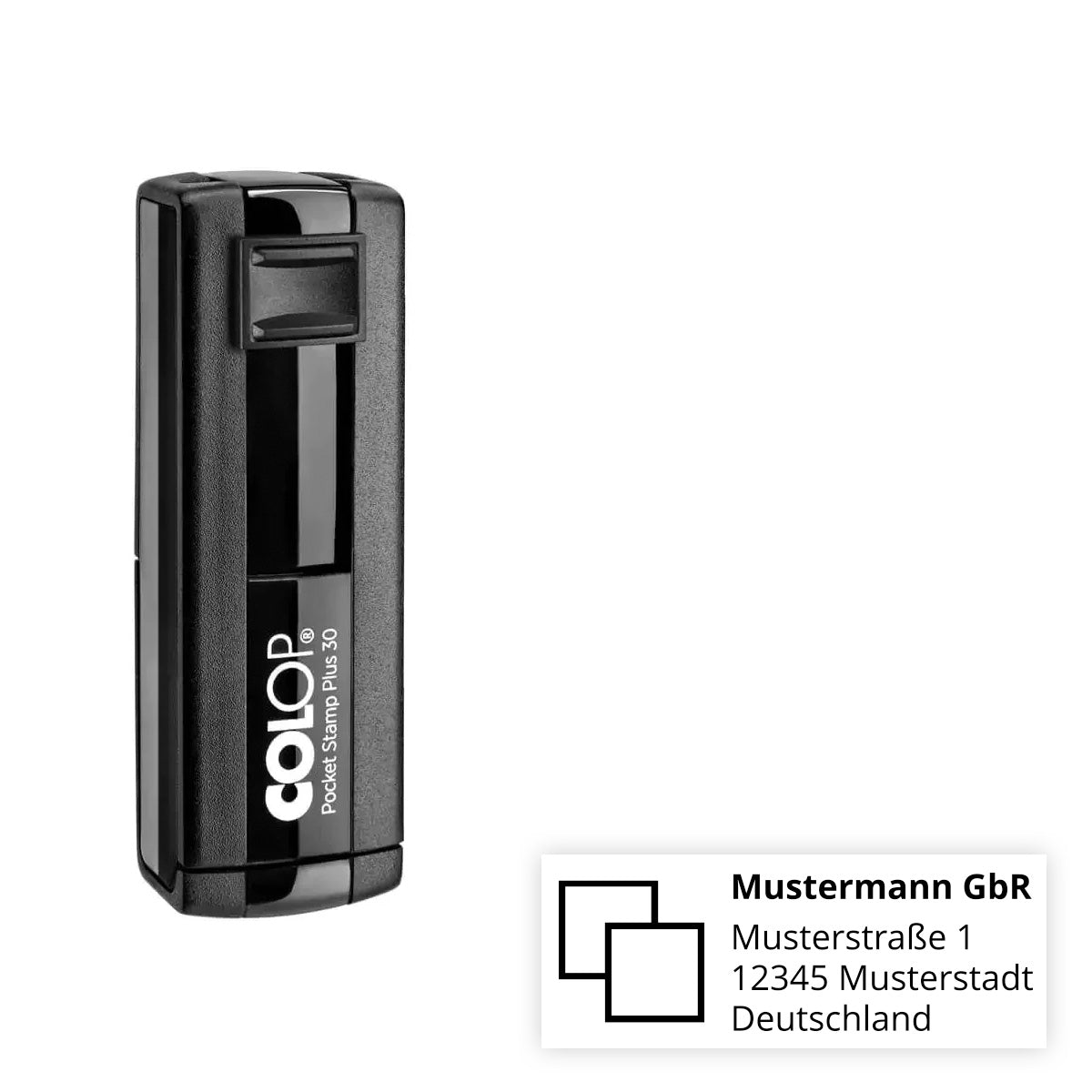 Mobiler Adressstempel mit Logo - Colop Pocket Stamp Plus 30