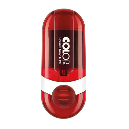 Runder Adressstempel mit Logo - Colop Pocket Stamp R25