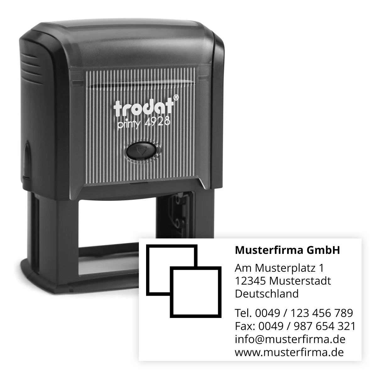 Adressstempel mit Logo - Trodat Printy 4928