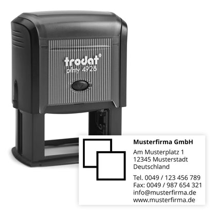 Adressstempel mit Logo - Trodat Printy 4928